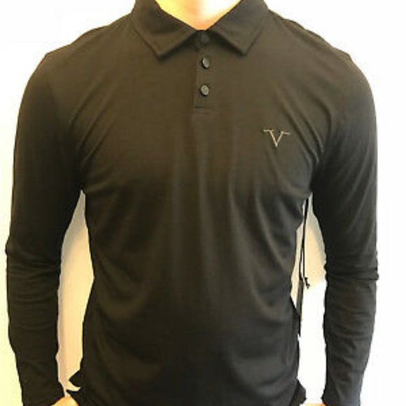 versace long sleeve polo